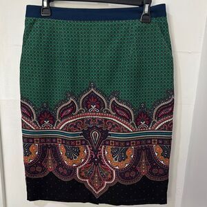 Anthropologie edme & esyllte Green Knee-Length Pencil Skirt Size 8